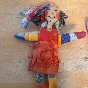 Shaggy doll mini vintage play doll handmade